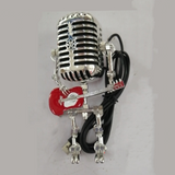 Vintage Metal Microphone Robot Desk Lamp