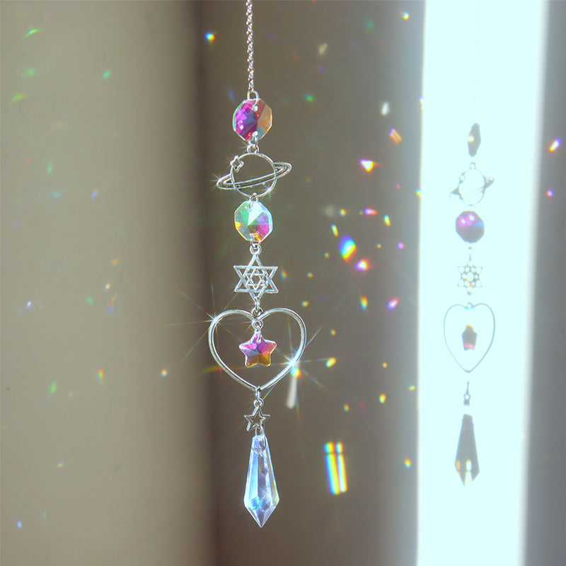 Hanging Heart Suncatcher Prism Crafts