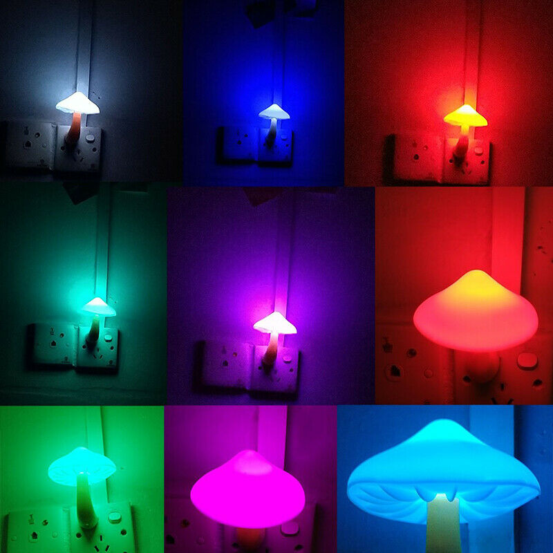 Mushroom Plug-in Bedside Night Light